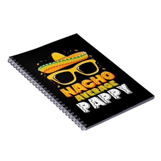 Nacho Gemiddelde Papa Familie Cinco De Mayo Notitieboek (Rechterzijde)