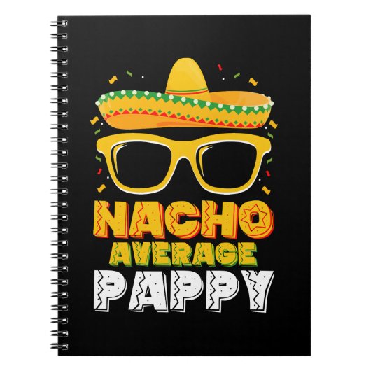 Nacho Gemiddelde Papa Familie Cinco De Mayo Notitieboek (Voorkant)