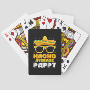 Nacho Gemiddelde Papa Familie Cinco De Mayo Pokerkaarten