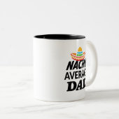 Nacho gemiddelde papa grappige mok cadeau (Voorkant rechts)