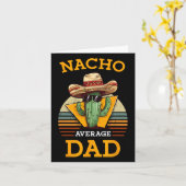 Nacho Gemiddelde Papa Grappige Vader Joke Cinco Kaart (Gele Bloem)