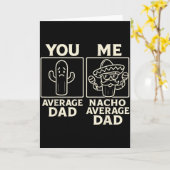Nacho gemiddelde papa leuk cactus sombrero ontwerp kaart (Gele Bloem)