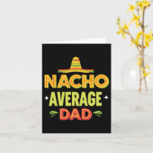 Nacho Gemiddelde Papa Mexicaanse Taco Humor Vaderd Kaart (Gele Bloem)