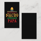 Nacho Gemiddelde Papa opa Mexicaans Pet Visitekaartje (Voorkant / Achterkant)