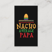 Nacho Gemiddelde Papa opa Mexicaans Pet Visitekaartje (Voorkant)