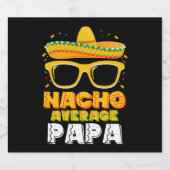 Nacho Gemiddelde Papa Vader Familie Cinco De Mayo Bier Etiket (Enkel label)
