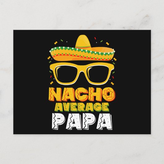 Nacho Gemiddelde Papa Vader Familie Cinco De Mayo Briefkaart (Voorkant)