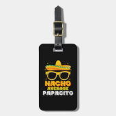 Nacho Gemiddelde Papacito Vader Familie Cinco De M Bagagelabel (Voorkant verticaal)