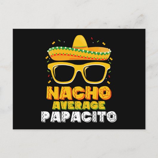 Nacho Gemiddelde Papacito Vader Familie Cinco De M Briefkaart (Voorkant)
