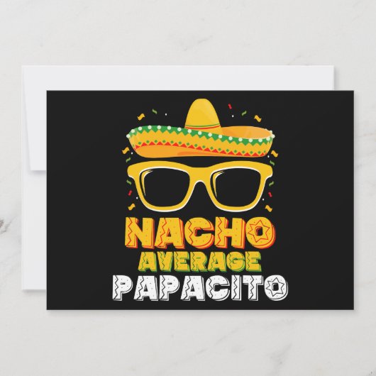 Nacho Gemiddelde Papacito Vader Familie Cinco De M Kaart (Voorkant)