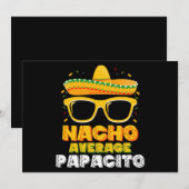 Nacho Gemiddelde Papacito Vader Familie Cinco De M Kaart (Voorkant / Achterkant)