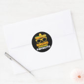 Nacho Gemiddelde Papacito Vader Familie Cinco De M Ronde Sticker (Envelop)
