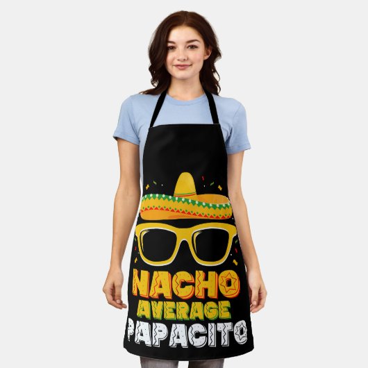 Nacho Gemiddelde Papacito Vader Familie Cinco De M Schort (Gedragen)