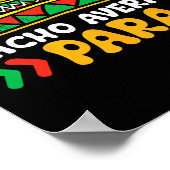 Nacho Gemiddelde Para Cinco de Mayo Mexicaanse Fie Poster (Hoek)
