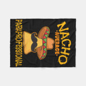 Nacho Gemiddelde Paraprofessional leraar assistent Fleece Deken (Voorkant (Horizontaal))
