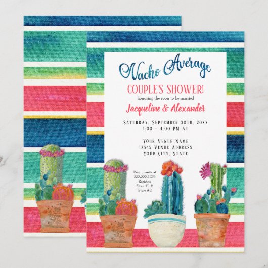 Nacho Gemiddelde paren schotelen Floral Desert Cac Kaart (Voorkant / Achterkant)