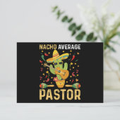 Nacho Gemiddelde pastoor religieus leider Cinco de Bedankkaart (Staand voorkant)