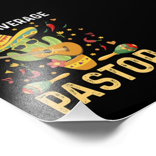 Nacho Gemiddelde pastoor religieus leider Cinco de Foto Afdruk (Hoek)