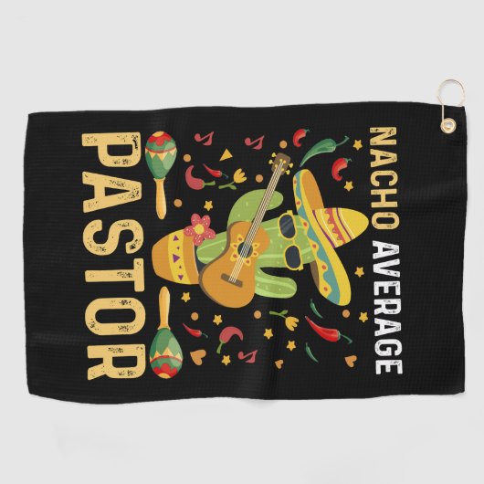 Nacho Gemiddelde pastoor religieus leider Cinco de Golfhanddoek (Horizontaal)