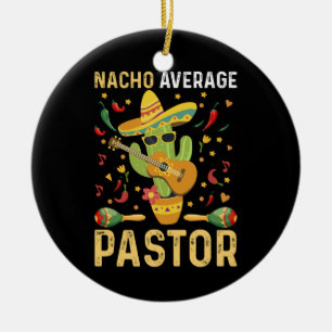 Nacho Gemiddelde pastoor religieus leider Cinco de Keramisch Ornament