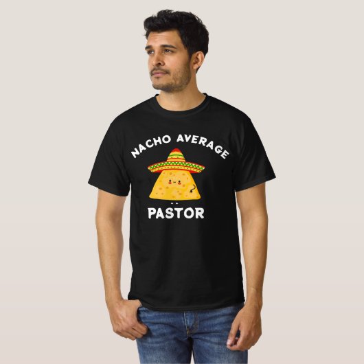 Nacho Gemiddelde Pastor Christelijk Cinco de Mayo T-shirt (Voorkant volledig)