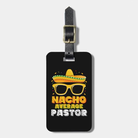 Nacho Gemiddelde Pastor Cinco de Mayo Bagagelabel (Voorkant verticaal)