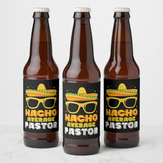 Nacho Gemiddelde Pastor Cinco de Mayo Bier Etiket (Flessen)