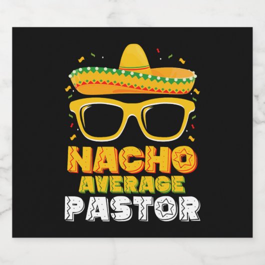 Nacho Gemiddelde Pastor Cinco de Mayo Bier Etiket (Enkel label)