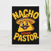 Nacho gemiddelde pastor grappige christen  kaart (Voorkant)