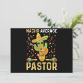 Nacho Gemiddelde Pastor Religieus Leider Cinco De  Kaart (Staand voorkant)