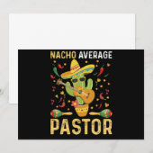 Nacho Gemiddelde Pastor Religieus Leider Cinco De  Kaart (Voorkant / Achterkant)