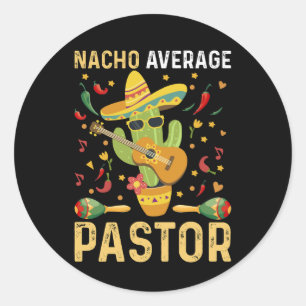 Nacho Gemiddelde Pastor Religieus Leider Cinco De  Ronde Sticker