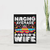 Nacho Gemiddelde Pastors Vrouw Prediker Religieuze Kaart (Voorkant)