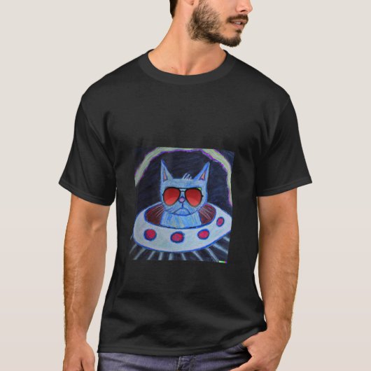 Nacho Gemiddelde patriottische annoyed Space Cat S T-shirt (Voorkant)