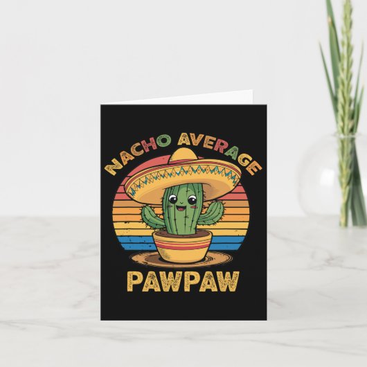 Nacho Gemiddelde Pawpaw Matching Mexicaanse Cinco  Kaart (Voorkant)