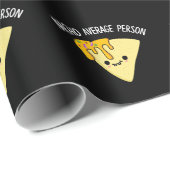 Nacho Gemiddelde Persoon Funny Food Pun Dark BG Cadeaupapier (Rol Hoek)