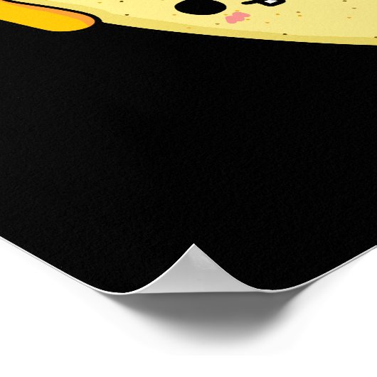 Nacho Gemiddelde Persoon Funny Food Pun Dark BG Poster (Hoek)