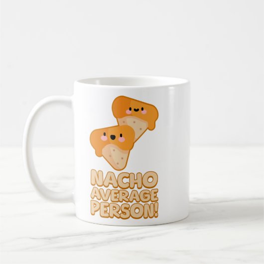 Nacho gemiddelde persoon! Schattige Nacho Pun Koffiemok (Links)
