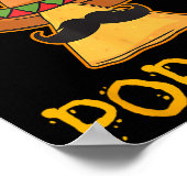 Nacho Gemiddelde Pop Pop Mexicaanse Dish Grandfath Poster (Hoek)