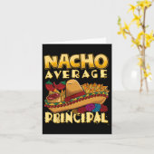 Nacho Gemiddelde Principal Tacos Mexicaanse Sombre Kaart (Gele Bloem)
