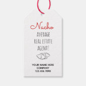 Nacho Gemiddelde Real Estate Agent Cadeaulabel (Voorkant)
