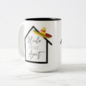 Nacho Gemiddelde Real Estate Agent Tweekleurige Koffiemok (Voorkant links)