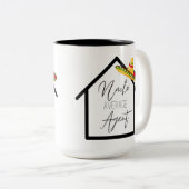 Nacho Gemiddelde Real Estate Agent Tweekleurige Koffiemok (Voorkant rechts)