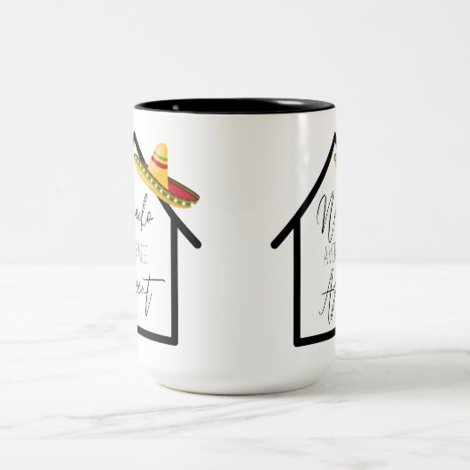 Nacho Gemiddelde Real Estate Agent Tweekleurige Koffiemok (Center)