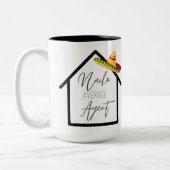 Nacho Gemiddelde Real Estate Agent Tweekleurige Koffiemok (Links)