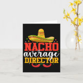 Nacho Gemiddelde Regisseur Grappige Mexicaanse Cin Kaart (Gele Bloem)