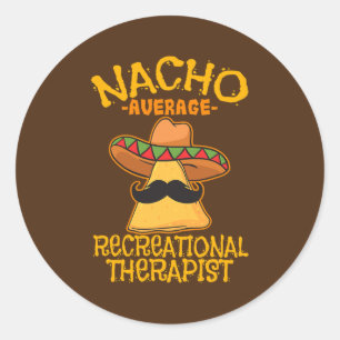 Nacho Gemiddelde reversibele therapierecretie Ronde Sticker