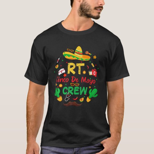 Nacho Gemiddelde RT Zuurkinco De Mayo Crew Mexicaa T-shirt (Voorkant)