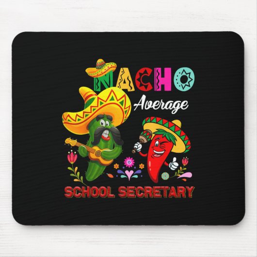 Nacho gemiddelde schoolsecretaresse Funny Cactus C Muismat (Voorkant)