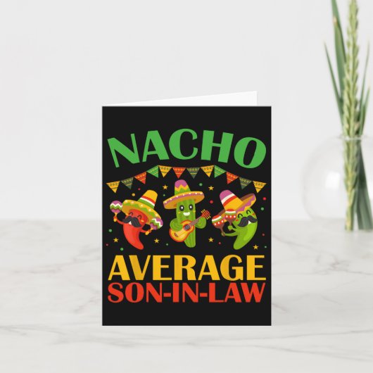 Nacho Gemiddelde schoonzoon Funny Cinco De Mayo Me Kaart (Voorkant)